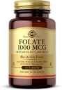 Solgar Folate 1000 mcg - 120 tabletter - 1000 mcg Bio-Active Metafolin - Vegan, Gluten Free, Dairy Free, Kosher - 120 portioner