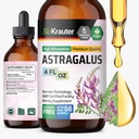BIO KRAUTER Astragalus Tincture - Astragalus Root Extract för immunstöd - Alkohol och sockerfri - Hög Absorption - Vegan Drops 4 Fl.Oz.