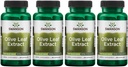 Swanson Olive Leaf Extract Capsules med 20% Oleuropein - (60 kapslar, 750 mg vardera) 4 Pack