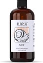 HBNO California Bottled Coconut Mct Oil 16 fl oz (475ml) Value Size - Natural Mct Oil, Cold Pressed - Perfekt bärare för massage, Aromatherapy - Perfekt för ansikte, kropp, läppar och hår