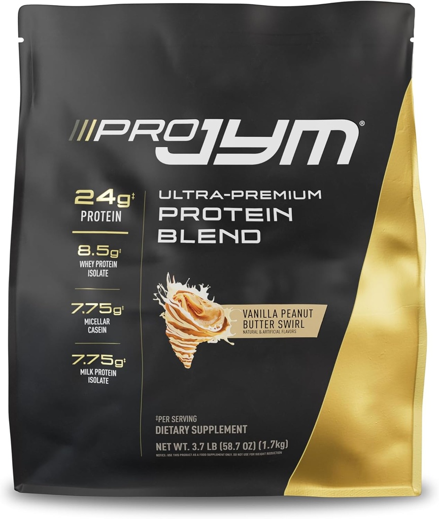 Pro JYM Vanilla Peanut Butter Protein Powder - Whey Protein Isolates, Casein, & Milk Protein, Lean Muscle Building för Män & Kvinnor, JYM Supplement Science, 45 Servings