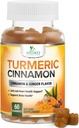 Gummies Curcumin Supplement - 95% Curcuminoids med gurkmeja, svartpeppar för bästa absorption, naturens Vegan Joint Support, icke-GMO, Gluten Free, Tasty Cinnamon Flavor - 60 Gummies