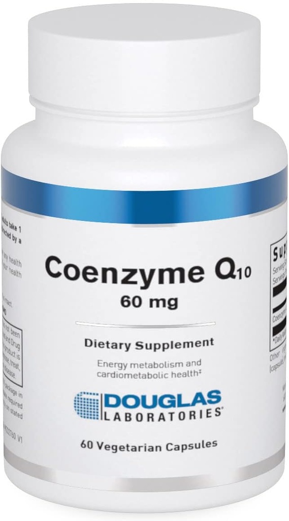 Douglas Laboratories Coenzyme Q-10 60mg | Antioxidant och energistöd | 60 kapslar