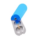 EQUADOSE Pill Splitter med Precision Aluminium Blades, Safely och Cleanly skär små och stora tabletter, vitaminer och piller, Easy Tablet Divider för korrekt medicineringsdosering