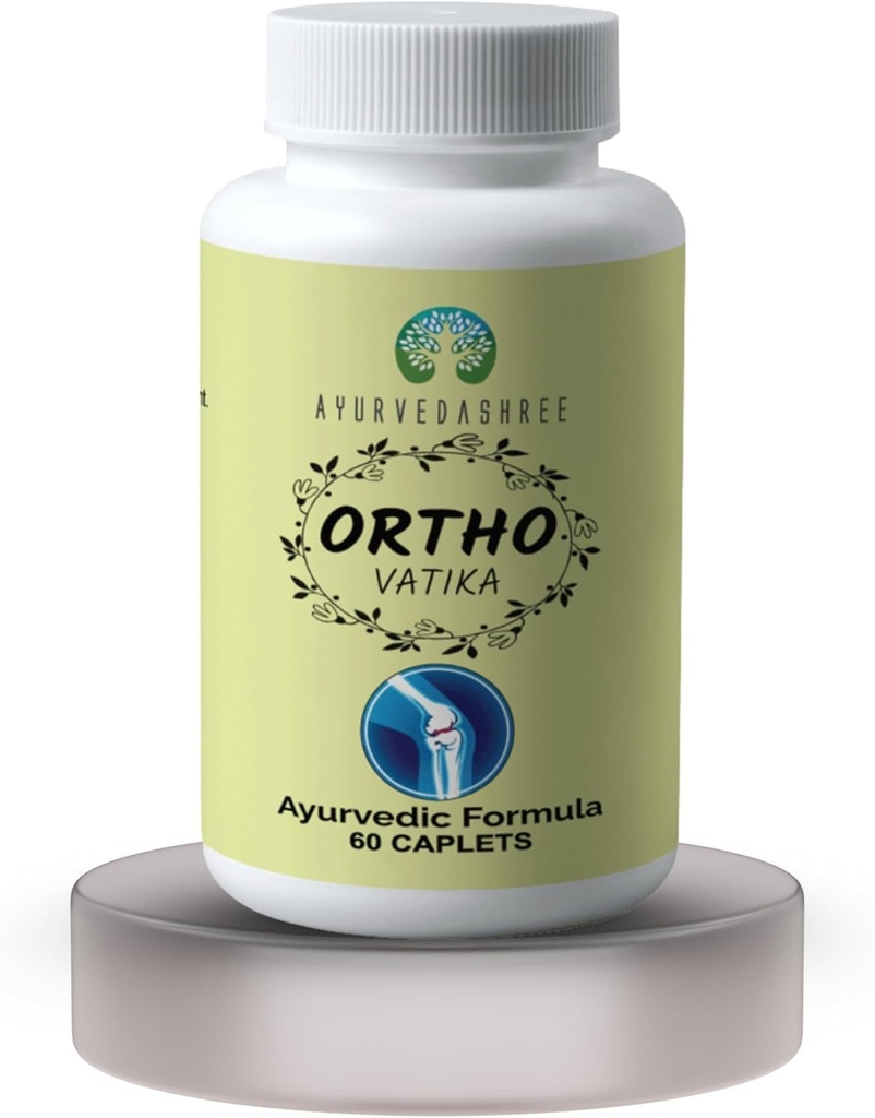 Ortho Vatika 60 Caplets | Ortho Herb | Orthoherb | Boswellia Serrata Herb | 60 Caplets av 1000 MG | Varje 1000 MG Caplet innehåller extrakt av 8 naturliga örter och Omega-3 - Gemensamt stöd