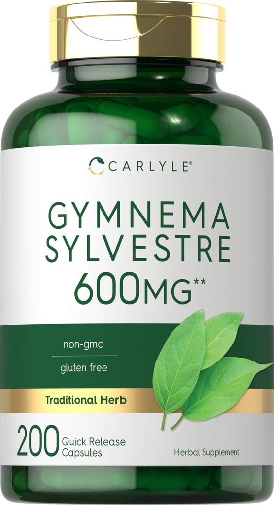 Carlyle Gymnema Sylvestre Capsules | 600mg | 200 greve | Icke-GMO och Gluten fri tillägg