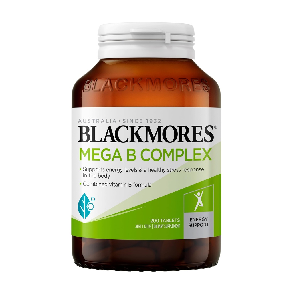 Blackmores Mega B Komplex 200 flikar