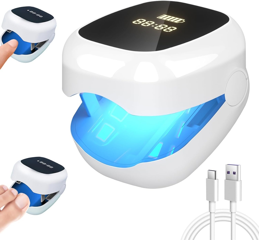 Nail Fungus Laser Behandling Led Light Device-For Nail Fungal Infections, hjälper till att återställa hälsa och signifikant förbättra symtom som deformation och smärtsam promenad (vit)