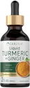 Carlyle Turmeric och Ginger Drops 2 fl oz | Tillägg med Black Pepper | Vegan, Non-GMO, Gluten Free
