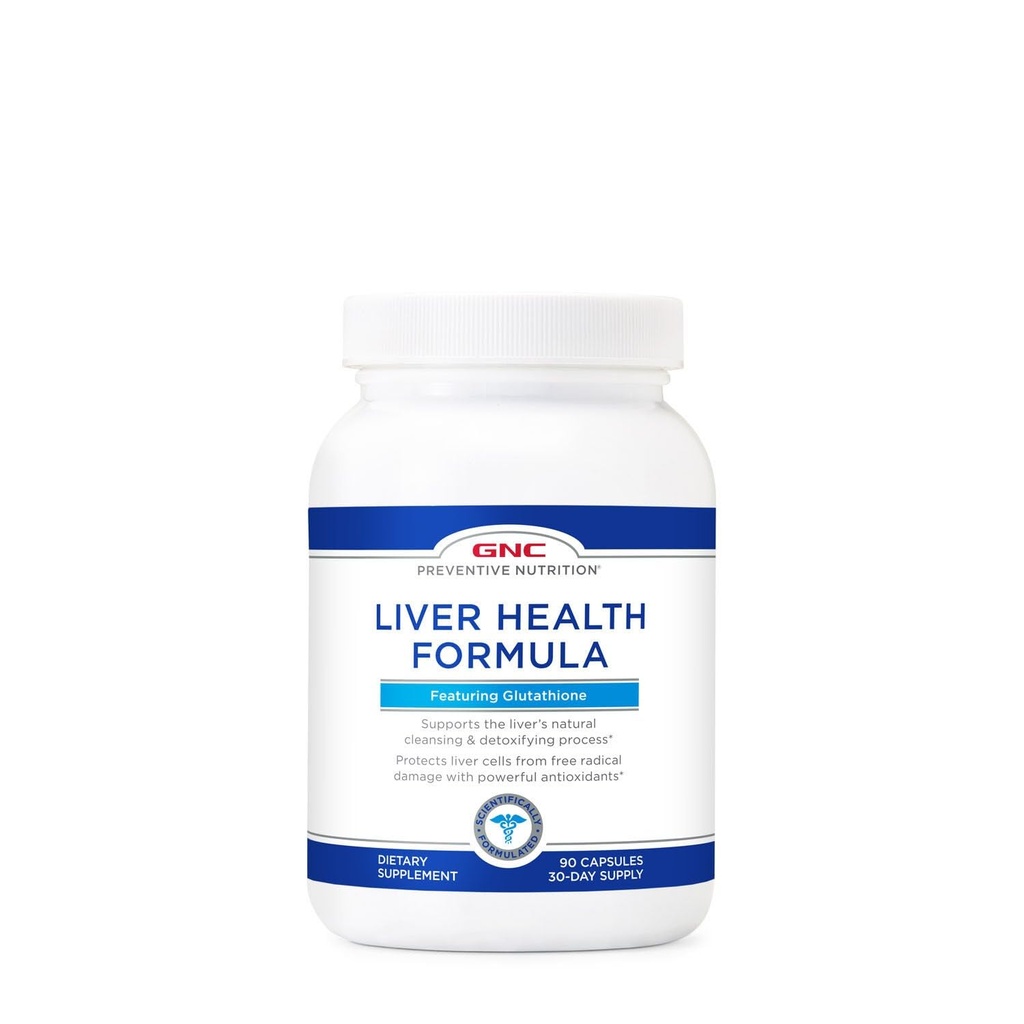 GNC Preventive Nutrition Liver Health Formel, Funktioner Glutathione, 90 kapslar