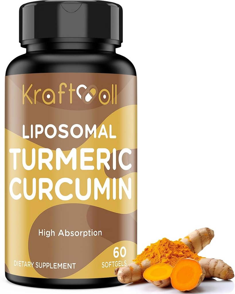 Liposomal gurkmeja Curcumin Supplement 60 Softgels