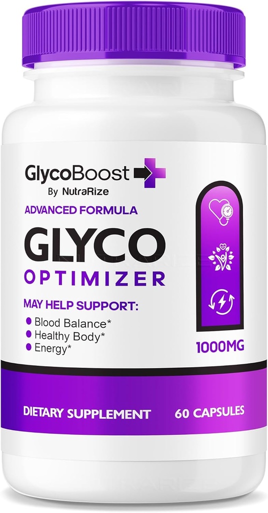 NutraRize GlycoBoost - Officiell Glyco Boost Blood Support Formel, Alla naturliga kapslar för friska och stabila nivåer, GlycoBoost Blood Vessel Cleaner, Glyco Boost Optimizer (60 kapslar)