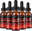 Sugar Six Drops Healthy Formula - Dietary Supplement Drops - Extra Strength SugarSix Liquid Drops, Sugar Six Drops Reviews (5 Pack - 5 Month Supply)