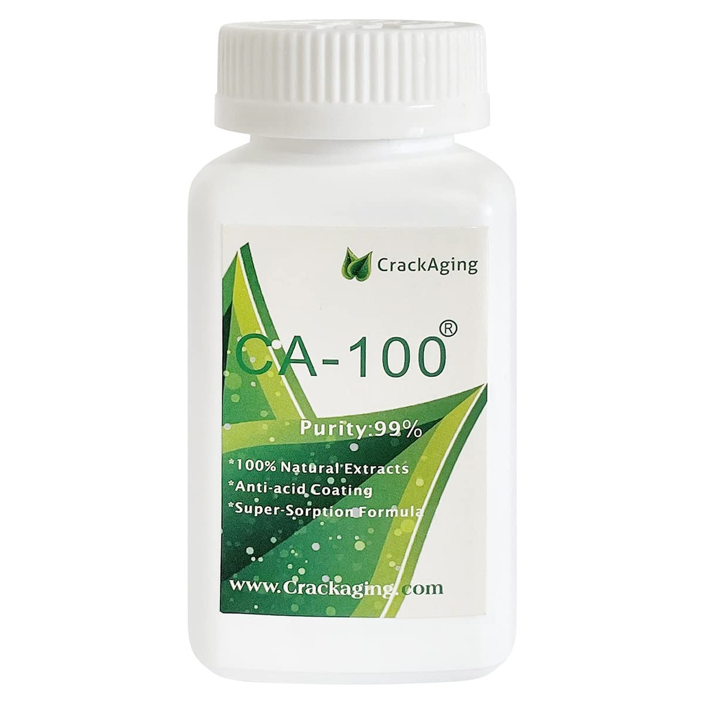 Crackaging 100% Natural Super-Absorption Cycloastragenol CA-100 25mg/Cap 15caps | Anti Aging återaktivera Telomerase Styrka Ungdomlighet Lång livslängd Klassisk Supplement