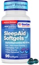 GenCare Maximum Strength Nighttime Sleep Aid Supplement för vuxna Djupa sömnpiller med Diphenhydramine HCl 50mg för att somna snabbare - Stark icke-vanlig formning PM Sömnhjälp [96 Softgels]