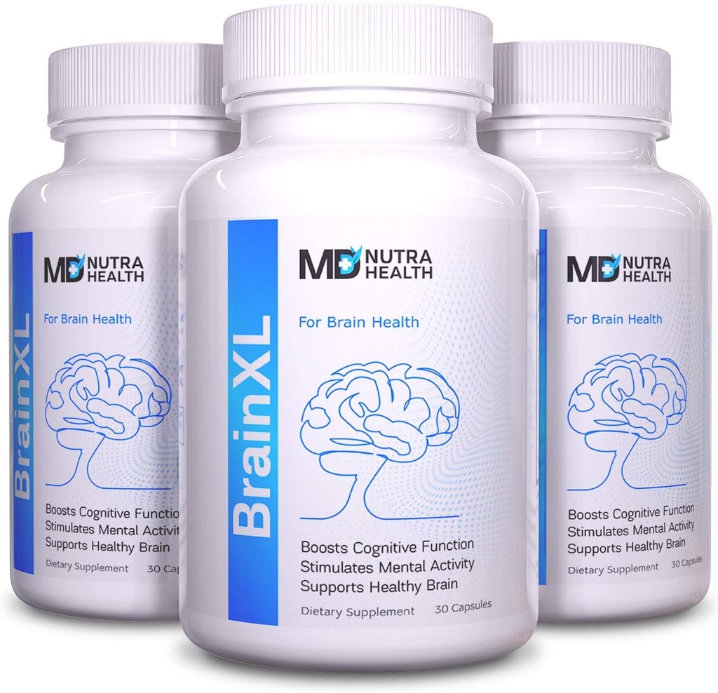 Hjärnfunktionstillägg - 3pck - Brain Booster för minne, klarhet och fokus - Mental Focus Nootropic
