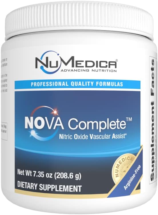 NuMedica NOVA (Nitric Oxide Vascular Assist) Komplett - 7,69 oz (218,04 Grams) - Natural Black Cherry Falvor. ökar Nitric Oxide Production för förbättrad cirkulation hos Män & Kvinnor.