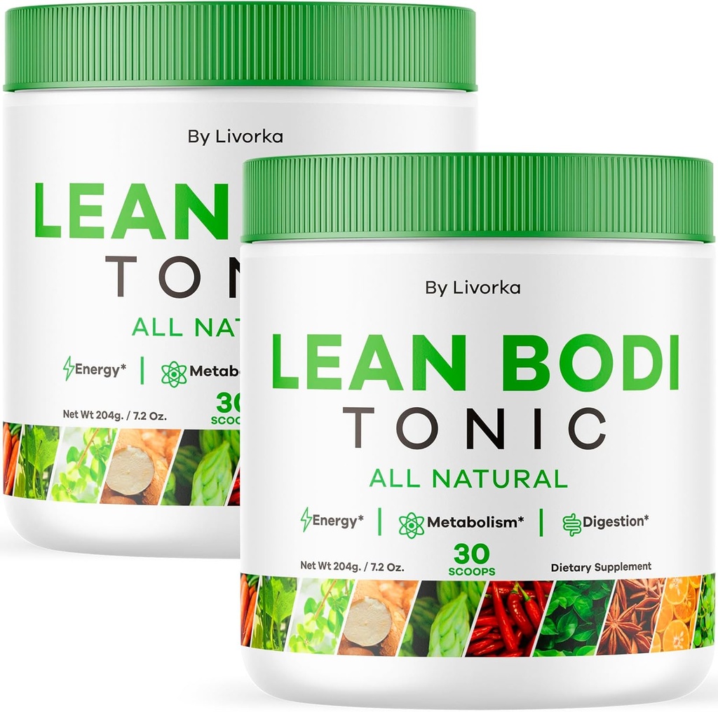 (2 Pack) Lean Body Tonic Powder, Lean Body Tonic, LeanBody Powder, LeanBodyTonic, Lean Body Powder, Lean Body Tonic Powder Advanced Formel, Lean Body Powder All Natural, 60 portioner för 2 månader