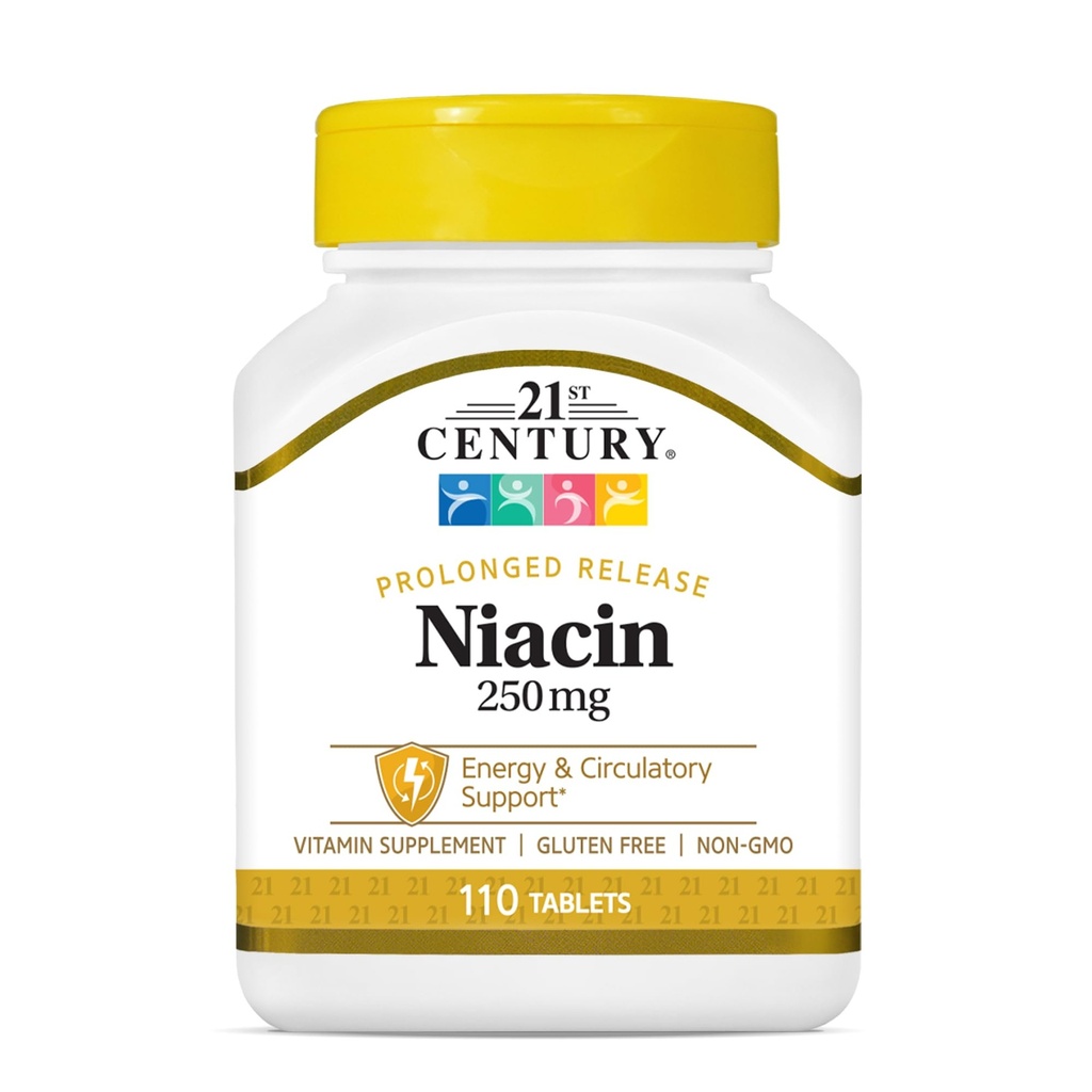 21st Century Niacin 250 mg tabletter, 110-räkna (Pack of 2)