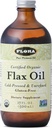 Flora - Flax Oil - Cold-Pressed, Unrefined, Organic Flax Seed Oil - Innehåller Omega-3 & Omega-6 - Non-GMO & Gluten-Free - Keep Chilled - 17 fl. oz. Amber Glas Bottle