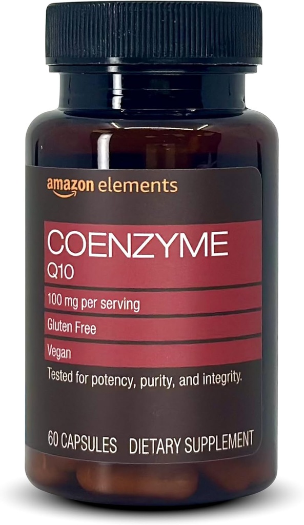 Elements Vegan CoQ10 100 mg - Normal energiproduktion, stöder kardiovaskulär hälsa - 2 månaders leverans (60 kapslar)