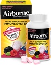 Airborne 1000mg Vitamin C Chewable Tablets med Zink, Immune Support Supplement med kraftfulla antioxidanter Vitaminer A C & E - 96 Chewable tabletter, mycket Berry smak