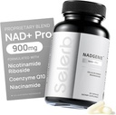 Selerb NR900 - NAD + Tillägg för hudåldersstöd, cellulär energistöd och fokus, hög styrka - 60 grejer - Wellness Supplements Dietary