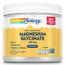 SOLARAY Magnesium Glycinate Powder 350 mg - Unflavored Magnesium Powder - Magnesium Supplement för ben, muskel och avslappningsstöd - Vegan, icke-GMO, 60-dagars garanti - 50 portioner, 6 OZ