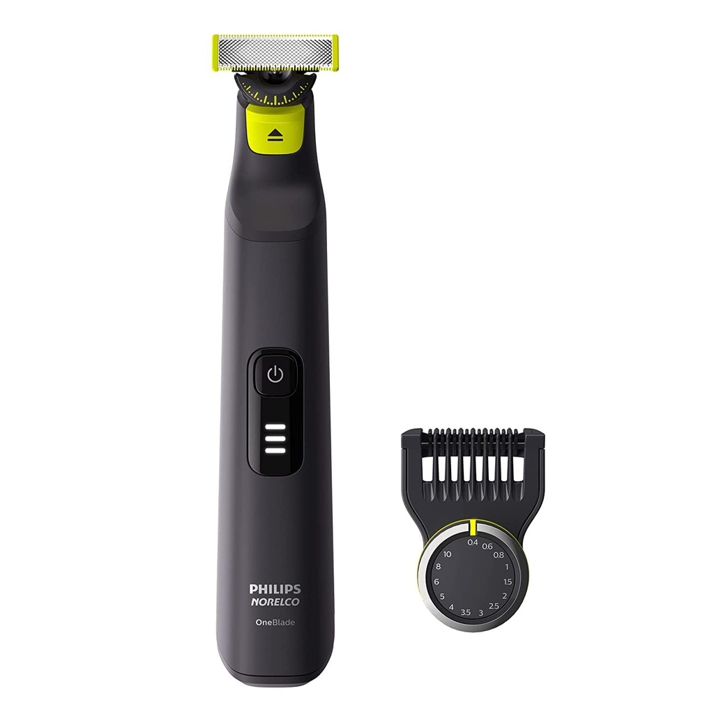 Philips Norelco OneBlade 360 Pro Hybrid Electric Shaver & Trimmer, med 12-i-1 Comb, QP6531/70