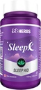 Sleep-X | Natural Sleep Supplement | Kraftfull växtbaserade sömnhjälp med Premium Grade Amino-syror och standardiserade växtbaserade extrakt
