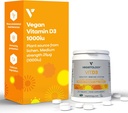 Chewable Vitamin D3 tabletter - Hög styrka 62.5μg 2 500IU Vitamin D3 Cholecalciferol - Vegan Gluten Free VIT D3 Vitamin Supplements (60Ct)