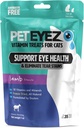 PetEyez Vitamin Behandlingar för katter - Tear Stain Remover - Eye Health Support - Reducerar Itching & Allergier - Lamb Flavor - 1oz