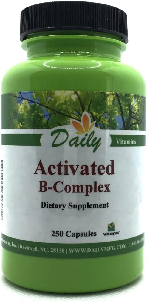 Daglig tillverkning Aktiverad B-komplex (Aktiverade former av multi B-vitaminer) 250 Capules