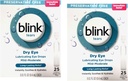 Blink Tears Preservative Free Lubricating Eye Drops 25 ct 0,01 fl oz EA (0,4 mL EA) (Pack of 2)