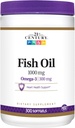 21st Century Fish Oil 1000 mg Softgels, 300-räkna (Pack of 3)