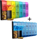 Extra stor Pill Organizer 2 gånger per dag, vecka XL AM PM Pill Case, 7 Day Pill Box två gånger om dagen