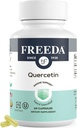 FREEDA Quercetin 500mg - Pure Quercetin Supplement for Histamine & Immune Support, Heart Health & Antioxidant Benefits - Gluten Free, Vegan Health Supplement för vuxna Kosher Certified (60 kapslar)