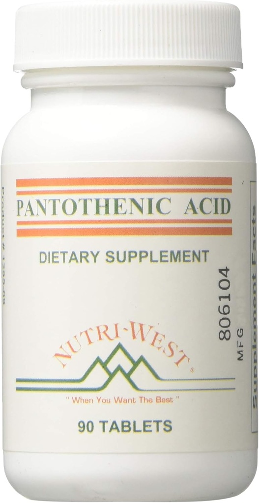 Nutri-West - Pantothenic Acid 90 tabletter