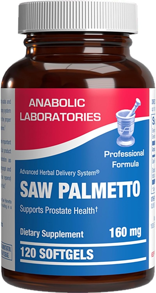 High Absorption Saw Palmetto för män - Herbal Urinary och Prostate Health Supplement för män med Saw Palmetto Extract - Non-GMO & Made in the USA i cGMP Facilities - Upp till 120 portioner