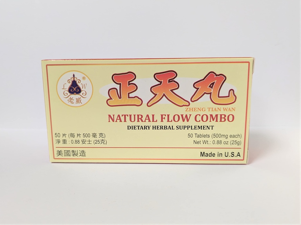 Zheng Tian Wan Herbal Supplement Hjälper till Migraines & Premenstrual Headaches 500mg 50 tabletter tillverkade i USA av Lao Wei
