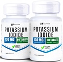 HealthFare Kaliumjodid tabletter | 130 mg | 120 Fast-Dissolving tabletter (2 Pack) | Ki Pills | Lång hållbarhet | Non-GMO