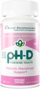 pH-D Feminine Health Support - Holistic Menstrual Support - Oral Supplement med Calcium, Magnesium, Chamomile och Black Cohosh - 90 Count
