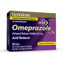 GoodSense Omeprazol Försenade Release tabletter 20 mg, Acid Reducer, behandlar Frequent Heartburn, 28 greve