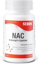 Kosttillskott, N-Acetyl Cysteine (NAC) 600mg, 60 Veg Capsules - Non-GMO, Gluten Free