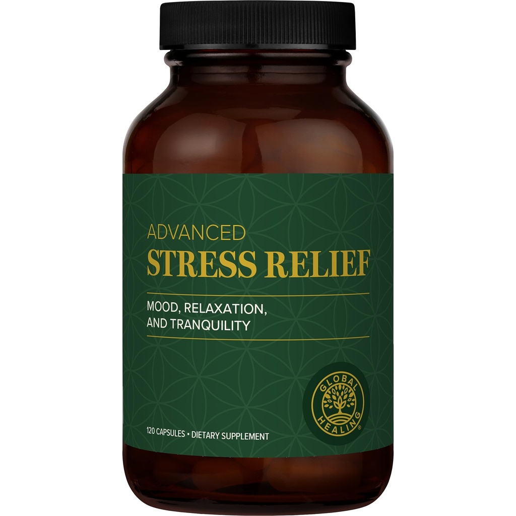 Global Healing Center - Stress Relief Supplement med Lithium Orotate - Advanced Calm Support hjälper till att underlätta stress och förbättra funktionen - Litiumtillskott - (120 kapslar)