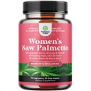 Extra Strength Saw Palmetto för kvinnor 500mg - DHT Blocker för kvinnor 30-dagars leverans - Hår vitaminer för håravfall Supplement - Pure Saw Palmetto Extract Capsules med Maca Root & Biotin - 90 kapslar