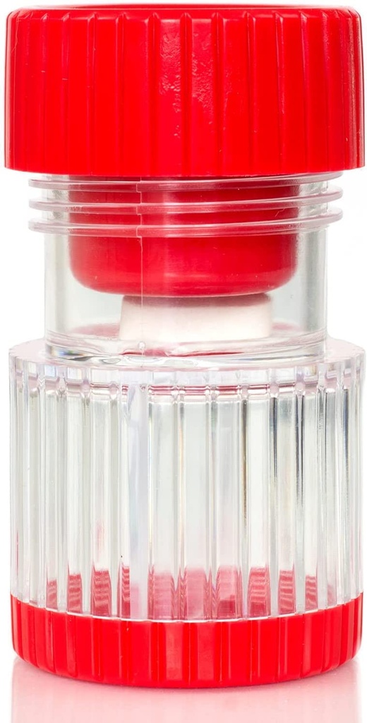 HealthSmart Pill Crusher och Grinder, Crushes Vitaminer och tabletter, håller upp till 2 piller, med ergonomiska Grips, Red