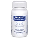 Ren inkapsling Zink 15 mg - Zink Picolinate Supplement för immunsystemstöd, tillväxt och utveckling - för sårläkning - 60 kapslar