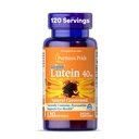 Puritans Pride Premium LutigoldTM Lutein Carotenoid 40mg med Zeaxanthin för män och kvinnor, Kosttillskott för ögonhälsa, 8 månaders leverans, 120 Easy-to-Swallow Softgels