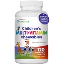 Barnens tuggbara multi-Vitaminer - Främja barns övergripande utveckling - USA-Made, kan hjälpa till att stödja Immune, Bone, Brain & Overall Well Being- Vegan & Gluten Free - 120 Cherry tabletter